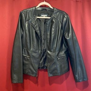 Roz & Ali faux leather jacket Large